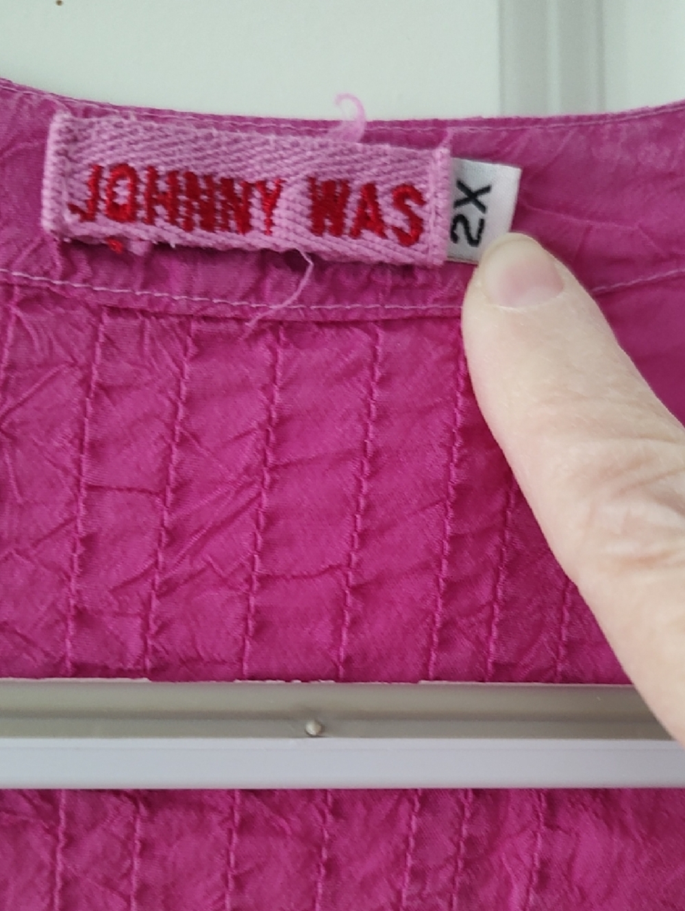 Johnny Was Hot Pink Embroidered Tunic Top - Picture 2 of 6